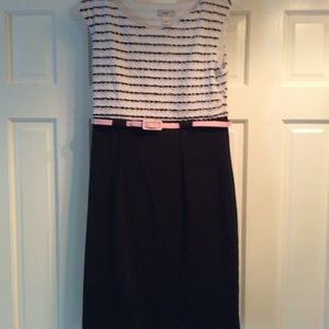Black and white dress barn dress